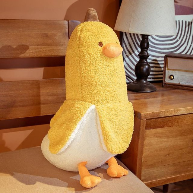 Yiran Health & Beauty Bananen-Enten-Plüschtiere Kissen, ab 3 Jahre - Bild 1