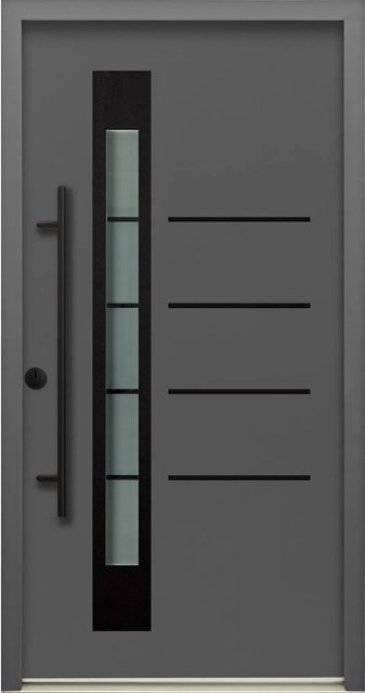 Splendoor Thermospace Sicherheits-Haustür Berlin Prime RC2K in Anthrazit mit Glaseinsatz, links, B: 110 cm, H: 210 cm - Bild 1