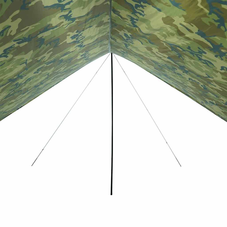 vidaXL Biwakplane Camouflage Wasserdicht B/T/H: 462 x 306 x 211 cm - Bild 3