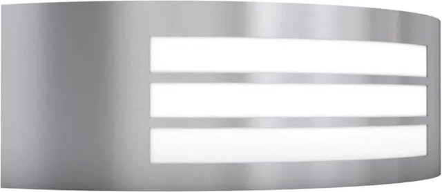 vidaXL Außenwandlampe aus Edelstahl in Silber für Garten, Terrasse und Einfahrt, IP44, E27 - Bild 1