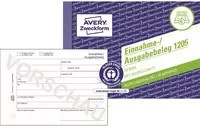 Avery Zweckform Einnahme- und Ausgabebeleg Recycling Nr. 1205, A6, weiß, liniertes Papier - Bild 2