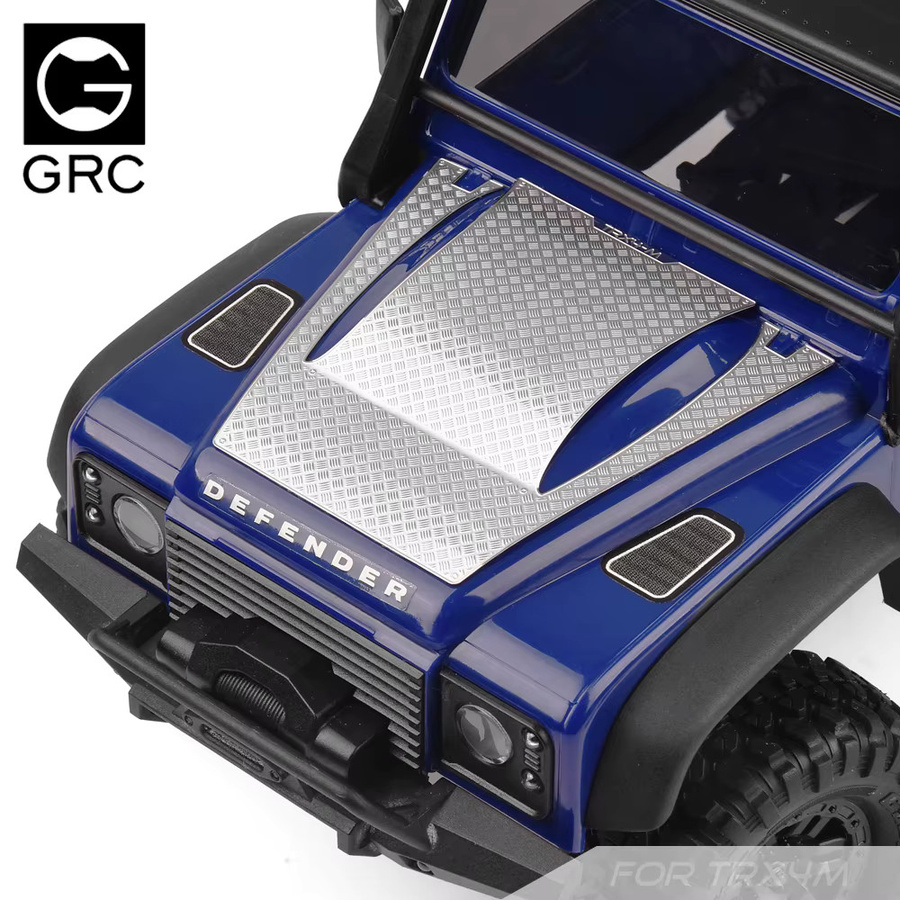 GRC TRX4M Edelstahl-Diamantbleche, karierte Platte, Zubehör, Metall - Bild 2