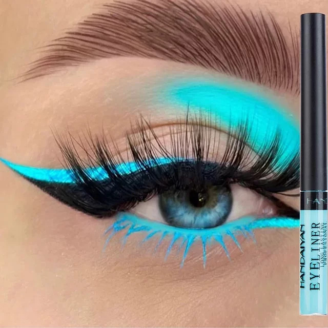 Eyeliner-Stift flüssig, 12 Farben, wasserfest - Bild 1
