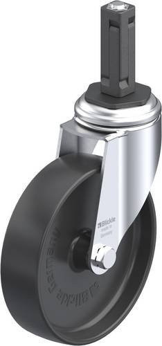 Blickle Lenkrolle LKRA-POA 125G-11-EV12 in Schwarz, verzinkt, Rad-Durchmesser: 125 mm, Tragfähigkeit: 120 kg - Bild 1
