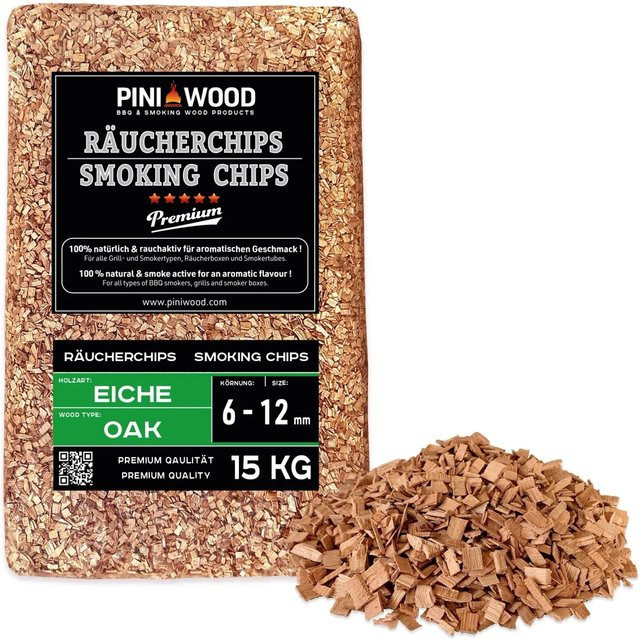 PINI Räucherchips Eiche 15 kg - Bild 1