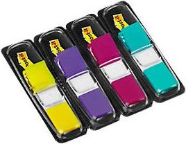 Post-it Haftstreifen Index Mini in Mehrfarben (Gelb, Lila, Pink, Türkis) - Bild 2