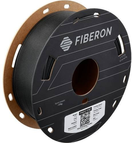 Polymaker Fiberon Filament PA612-ESD ESD-sicher und hochtemperaturbeständig, Durchmesser: 1,75 mm, 500 g, Schwarz - Bild 1