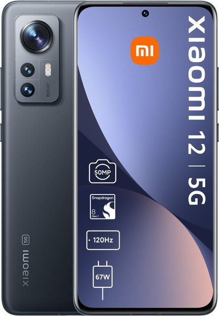 Xiaomi 12 5G Smartphone Grau mit 256 GB Speicher und 8 GB RAM - Bild 1