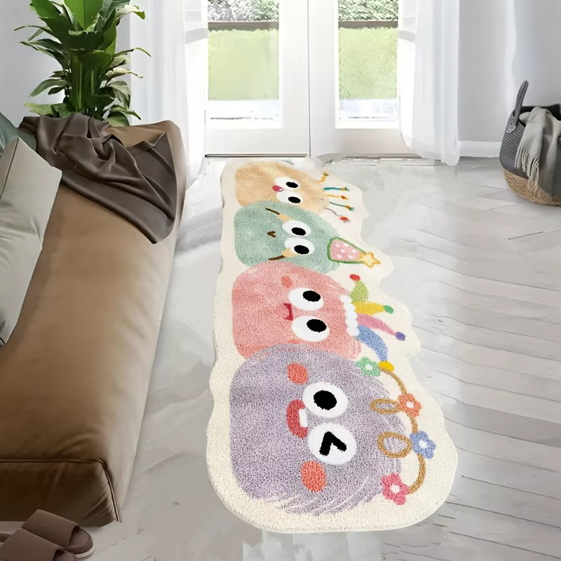 VIKAMA Cartoon-Teppich mit Tiermotiv für Wohnzimmer, Schlafzimmer oder Badezimmer, Mehrfarbig, B/T: 120 x 40 cm - Bild 2