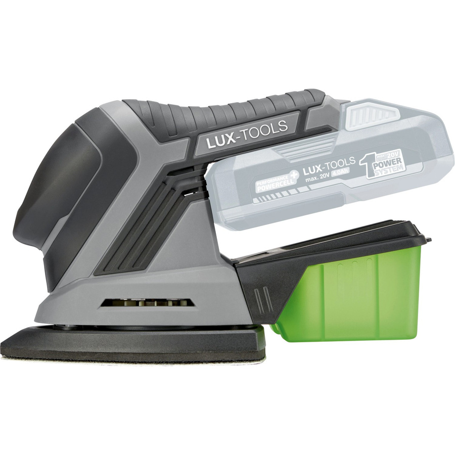 LUX-TOOLS Akku-Multischleifer A-MS-20 A 1 PowerSystem Solo in Grau mit Akku und Koffer - Bild 2