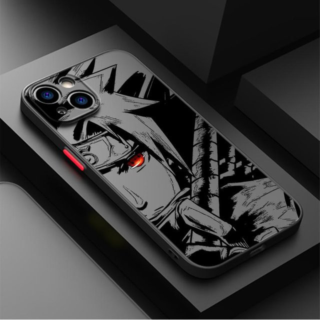 Matte Handyhülle mit Anime Naruto Design für iPhone 16 Pro Max 15 Plus 14 13 Mini 12 11 XR in Multicolour - Bild 1
