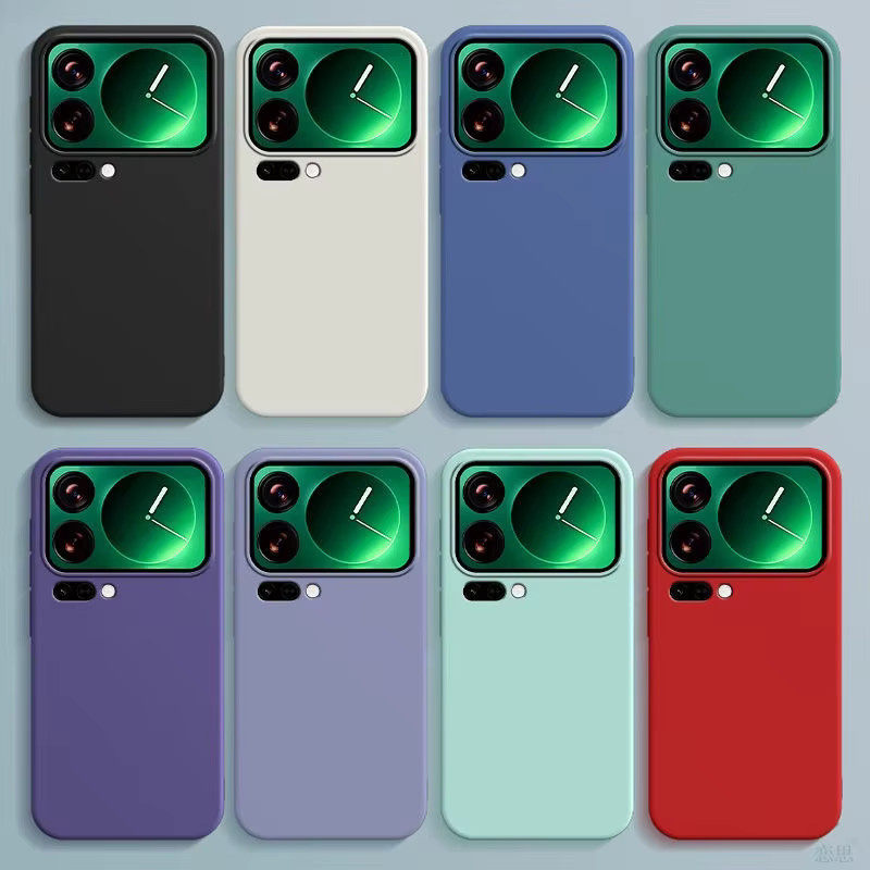 Stoßfeste Silikon Schutzhülle für Xiaomi 17 Pro Max, 15T Pro und 15 Ultra in Anthrazit - Bild 2