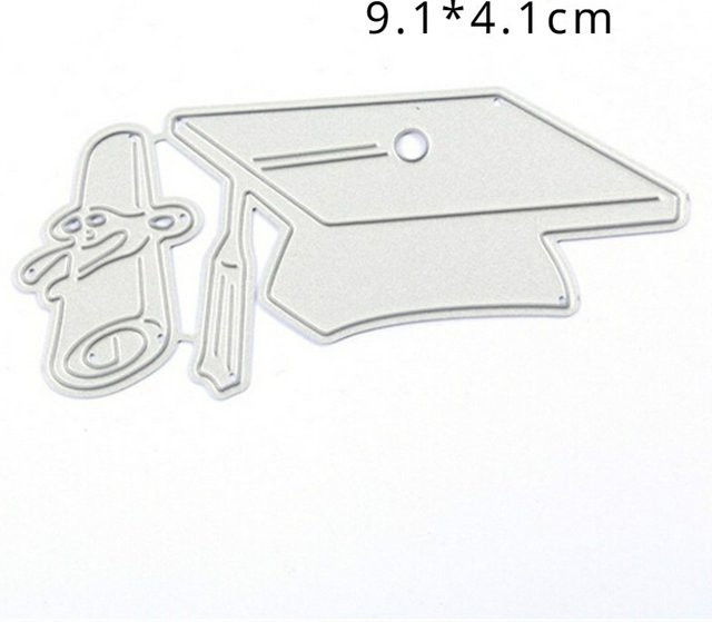 Metall Schneidwerkzeug Schablone in Silber für DIY Scrapbooking, Fotoalben und Papierprägung - Bild 1