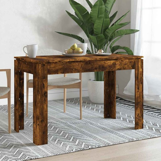 vidaXL Esstisch aus Holzwerkstoff in Räuchereiche, Braun, B/T/H: 120 x 60 x 76 cm - Bild 3