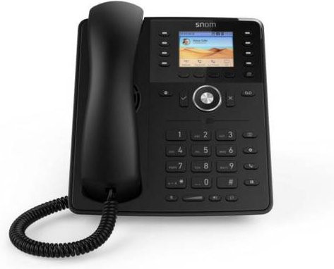 Snom D735 VoIP-Telefon in Schwarz mit Farbdisplay, Hands-free Funktion und Caller ID - Bild 2