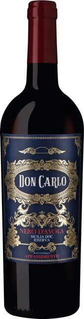 Don Carlo Nero d'Avola Rotwein, 2022, Sizilien, halbtrocken, 0,75 l - Bild 1