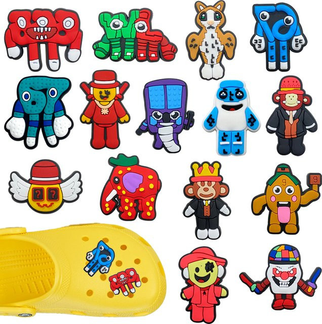 Potdemiel Schuh-Charms, 15-teilig, PVC, Unisex - Bild 1