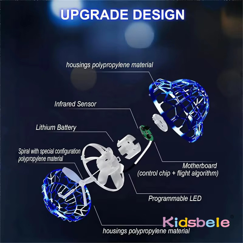 Kidsbele Fliegender Ball, UFO-Form, Blau, ab 14 Jahre - Bild 5