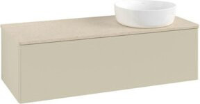 V&B Waschtischunterschrank Antao mit Beleuchtung, Farbe Grau lackiert, B/T/H: 120 x 36 x 50 cm - Bild 1