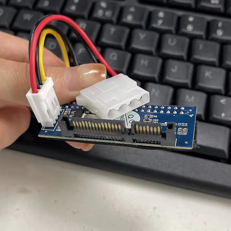 1 Set HDD 3,5 Zoll IDE zu SATA Konverter mit Kabel, PATA IDE 40Pin zu SATA 22Pin Festplatten Adapter, Farbe: Blau - Bild 3