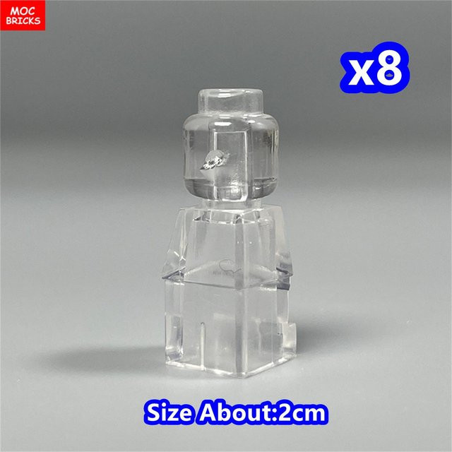 Yiran toy MOC Steine Mikro-Puppen Schachfigur Pokal, 8-teiliges Set, grau, ab 3 Jahren - Bild 1