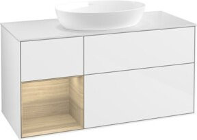 V&B Waschtischunterschrank Finion in Weiß lackiert, Breite: 120 cm, Tiefe: 50,1 cm, Höhe: 50,1 cm - Bild 1