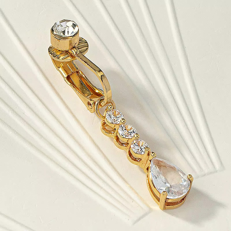Piercing Addicter Bauchnabelring, Gold, Kristall, Damen, Klassisch - Bild 2