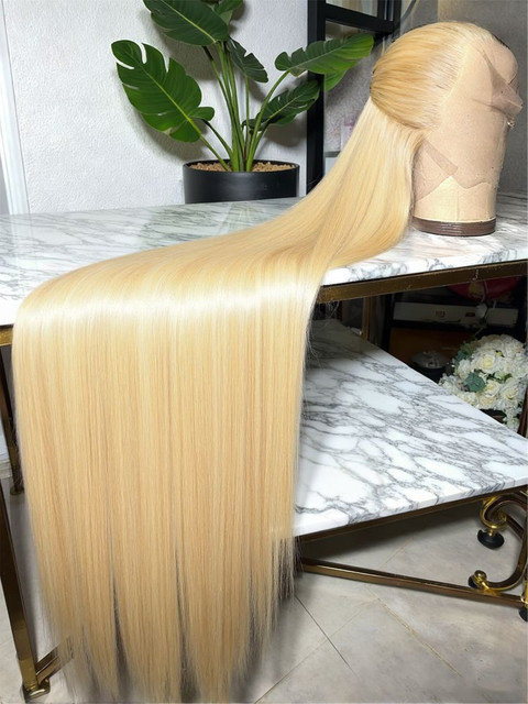 MissDorxuan Lace-Front-Perücke, Honigblond, Echthaar, Damen - Bild 1