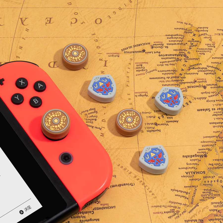 KomoKe Silikon Thumb-Stick Grip Caps Joystick Abdeckung für Nintendo Switch, Switch OLED, Lite und Joy-Con in Multicolor - Bild 2