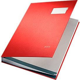 Leitz Unterschriftenmappe A4 aus Karton und Polypropylen in Rot und Grau - Bild 1