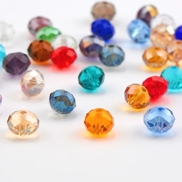 SMI Fine Kristallperlen Glas, 4mm, Rondelle, Unisex - Bild 1
