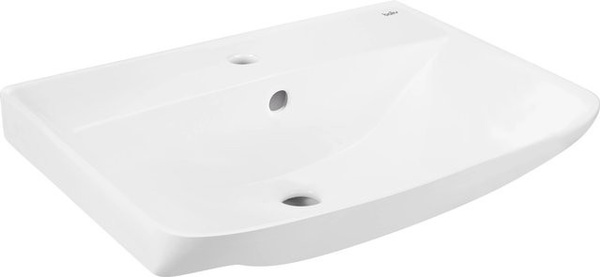 Waschtisch Aberdeen von baliv in Weiß, Wandmontage, Keramik, Rechteckig, Breite: 57 cm