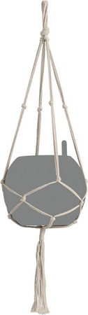 Lechuza Makramee Hängeampel Cotton Pure 90 in Natur aus Baumwolle, Breite: 22 cm, Tiefe: 14 cm