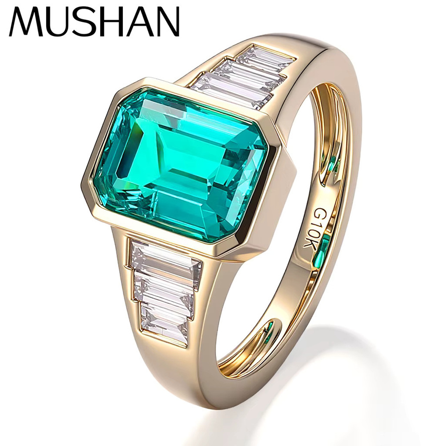 MUSHAN Ringband Gold, Rubin, Smaragd, Saphir, Damen - Bild 1
