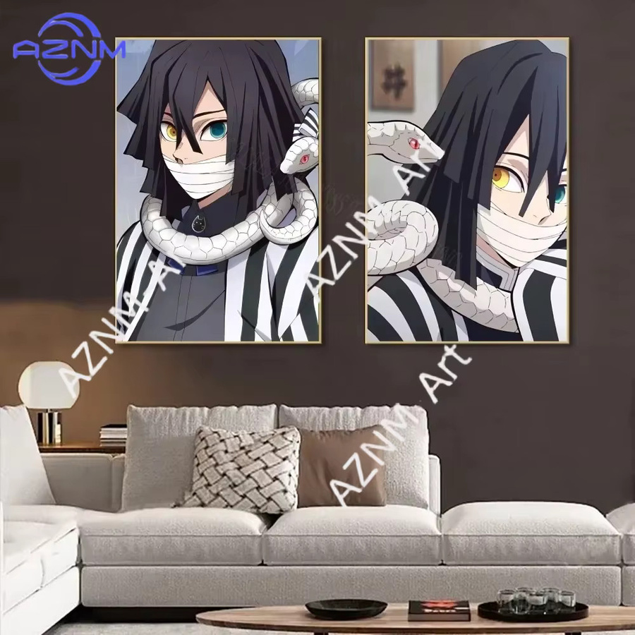 KAYOU Anime Demon Slayer Poster Iguro Obanai Kunstdruck Mehrfarbig - Bild 5