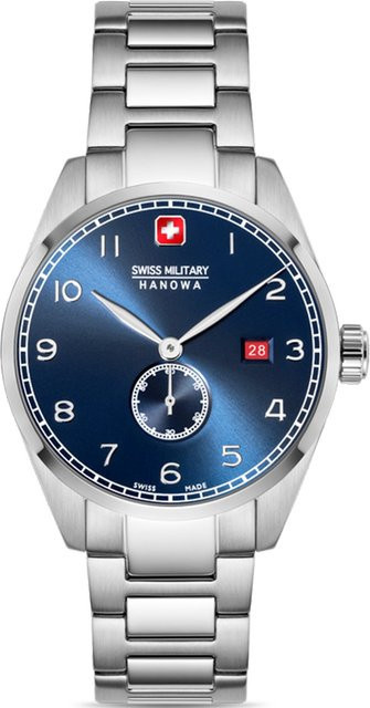 Swiss Military Hanowa Herrenuhr Lynx, Quarz, Edelstahl, 42 mm, Blau - Bild 1
