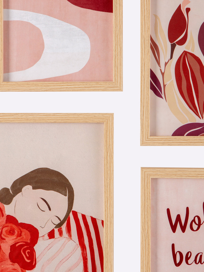 Heine Home Wandbild Natur-Rot aus Holz und MDF - Bild 2