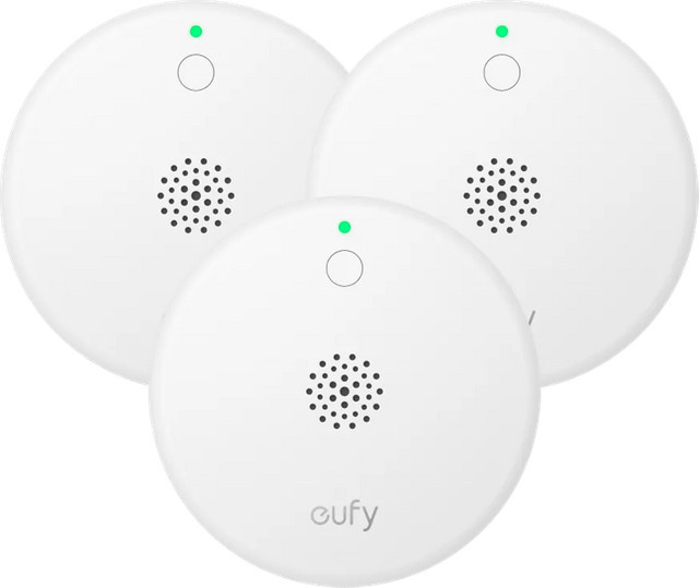 eufy Rauchmelder E10 3er-Pack, Weiß - Bild 1