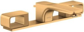 Hansgrohe Axor Urquiola 3-Loch-Waschtischarmatur in Gold mit Pop-up-Abfluss und zwei Griffen - Bild 1