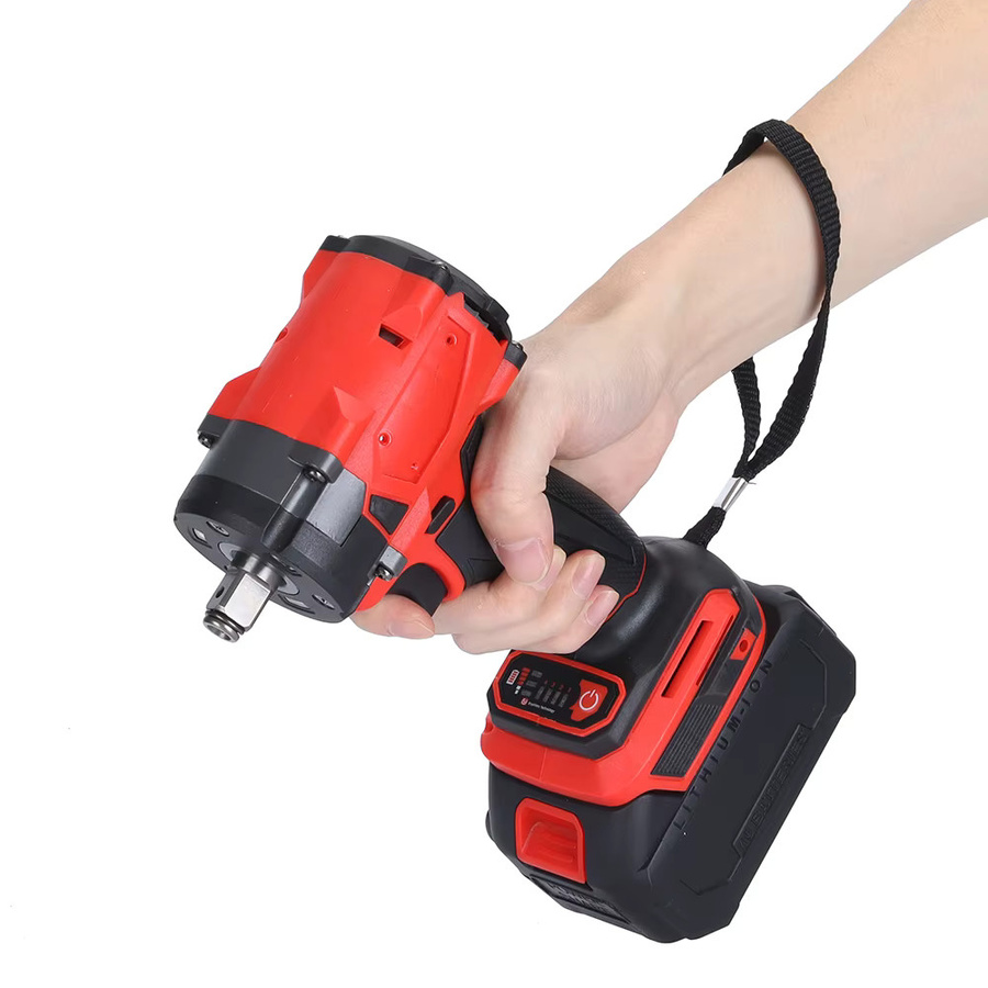 Drillpro Bürstenloser Schlagschrauber mit 350Nm Drehmoment und 1/2 Zoll Antrieb in Rot, kompatibel mit Makita LXT Akkus - Bild 3