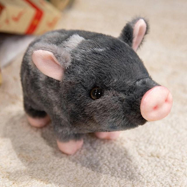 Buntes Schwein Plüschtier, weiches Spielzeug, ab 14 Jahren - Bild 1