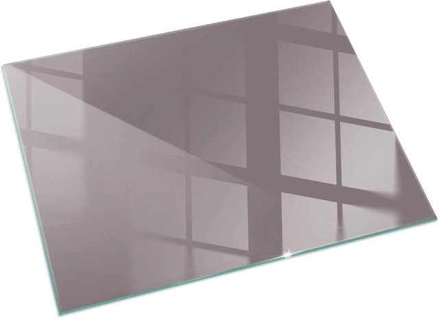 Tulup Kamin-Glasplatte als Funkenschutzplatte in Rosa, B/T: 60 x 40 cm - Bild 1