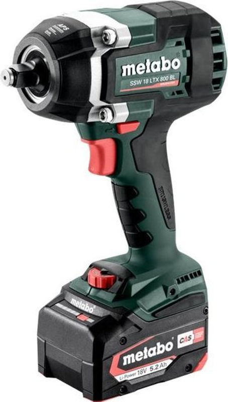 Metabo Akku-Schlagschrauber SSW 18 LTX 800 BL 18V mit 2x 5,2Ah Li-Ion Akkus und Ladegerät in metaBOX 145 L - Bild 2