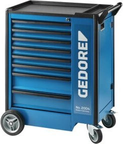 Gedore Werkzeugwagen in Blau mit 8 Schubladen, abschließbar und rollbar, H: 98,5 cm, B: 77,5 cm, T: 47,5 cm - Bild 1