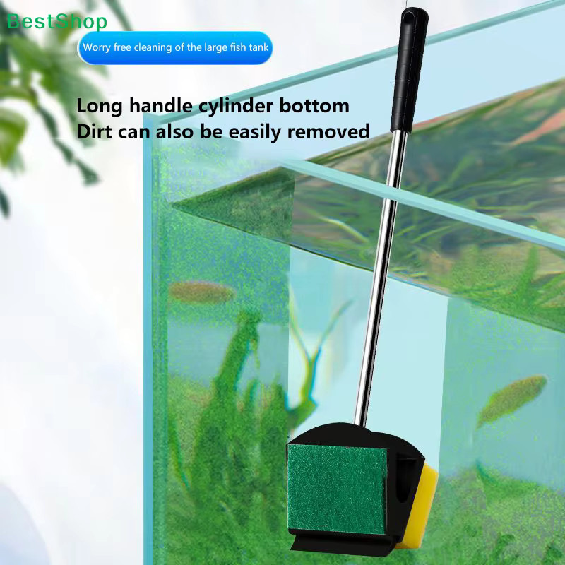HELTC Aquarium-Reinigungsbürste zur Algenentfernung für Glasflächen - Bild 2