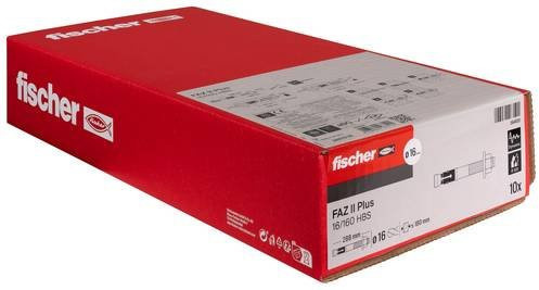 Fischer FAZ II Plus HBS Bolzenanker aus Stahl, Durchmesser: 16 mm, Länge: 160 mm, 10 Stück - Bild 1