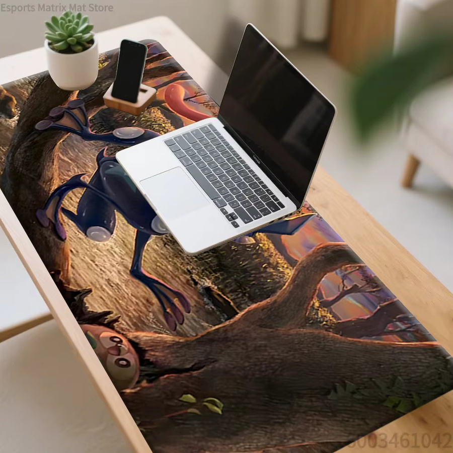 Potdemiel Pokemon Greninja Sunset Forest Scene Anime Gaming Mouse Pad, Große Schreibtischunterlage für PC und Laptop, Mehrfarbig - Bild 2