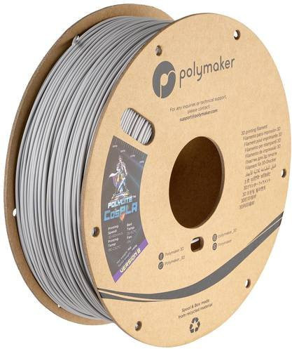 Polymaker PolyLite CosPLA Filament Grau 1,75mm 1000g - Bild 1