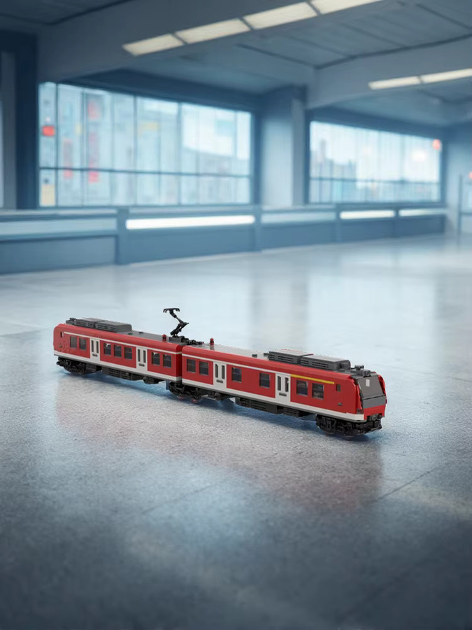 MOCBUILDING Deutsche Eisenbahn Klasse 426 Zugmodell, Bausteine, 1447 Teile - Bild 2