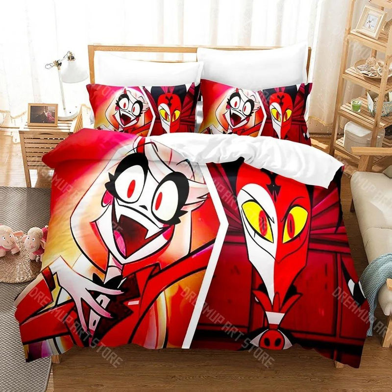 Hazbin Hotel Bettwäsche Set mit Motiv Lodestar, Mehrfarbig, Microfaser, B/H: 240 x 220 cm - Bild 3